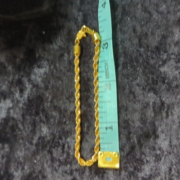 Koret Gold Tone Rope Chain Necklace & Bracelet Set - Picture 3 of 7